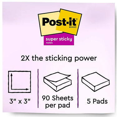 Post-it® Super Sticky Notes, 3